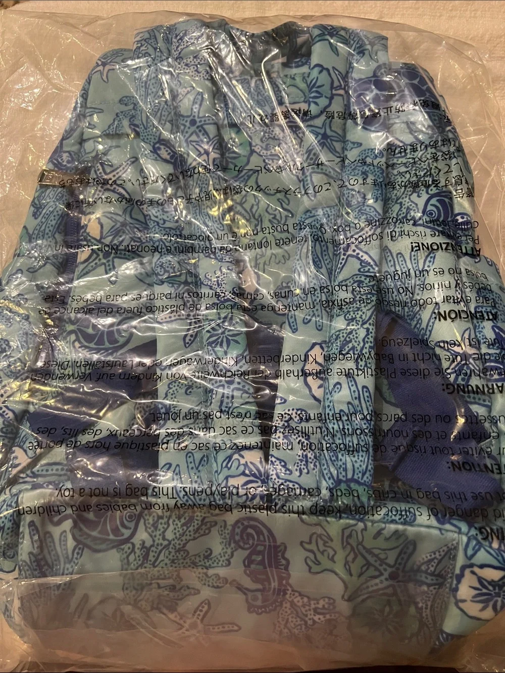 Lug Hatchback 3  Sea Life Blue Backpack NWT